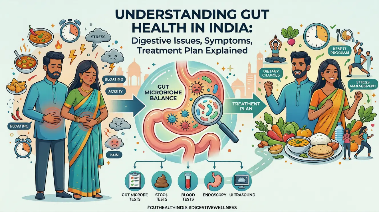 Understanding Gut Health in India: Digestive Issues, Symptoms, Treatment Plan Explained